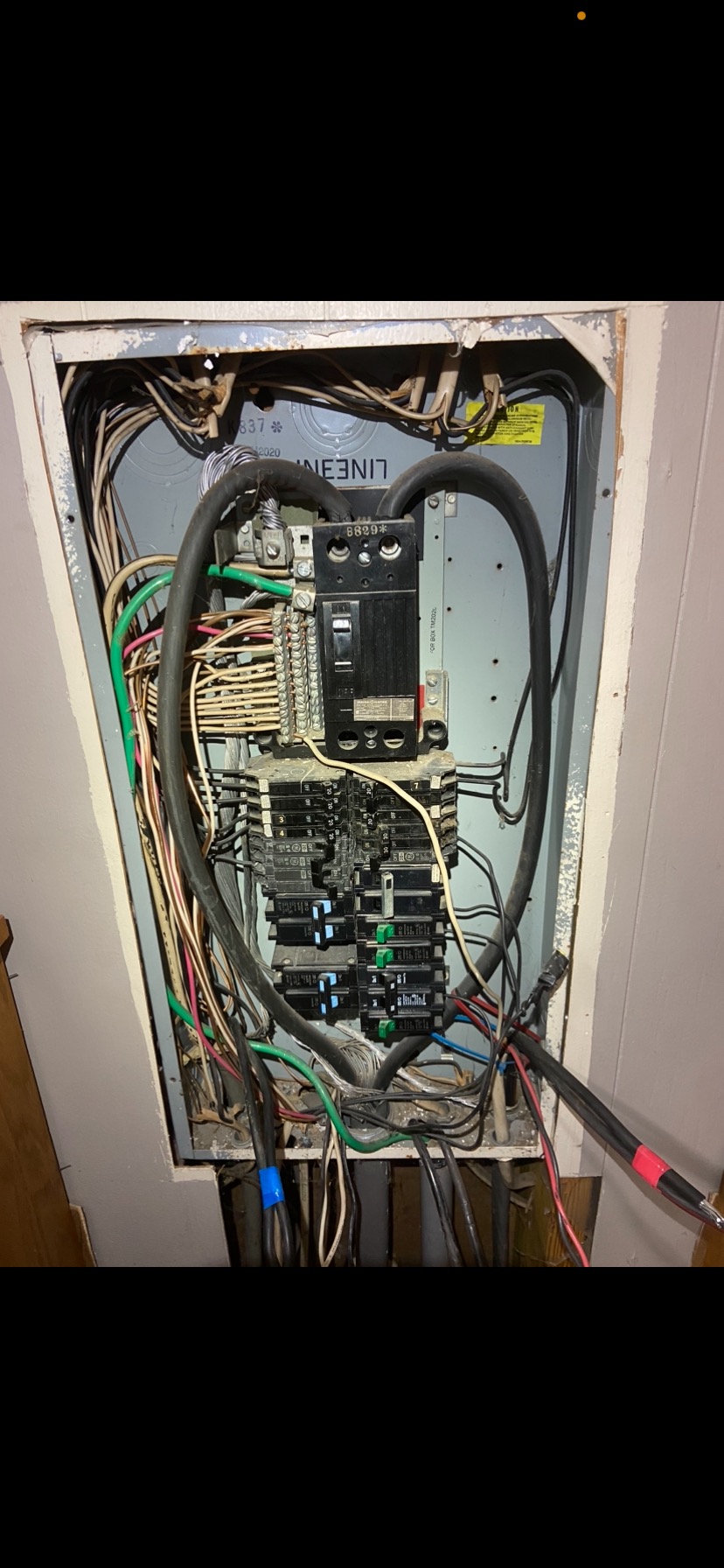 Full Panel Replacement — before Frost Electric