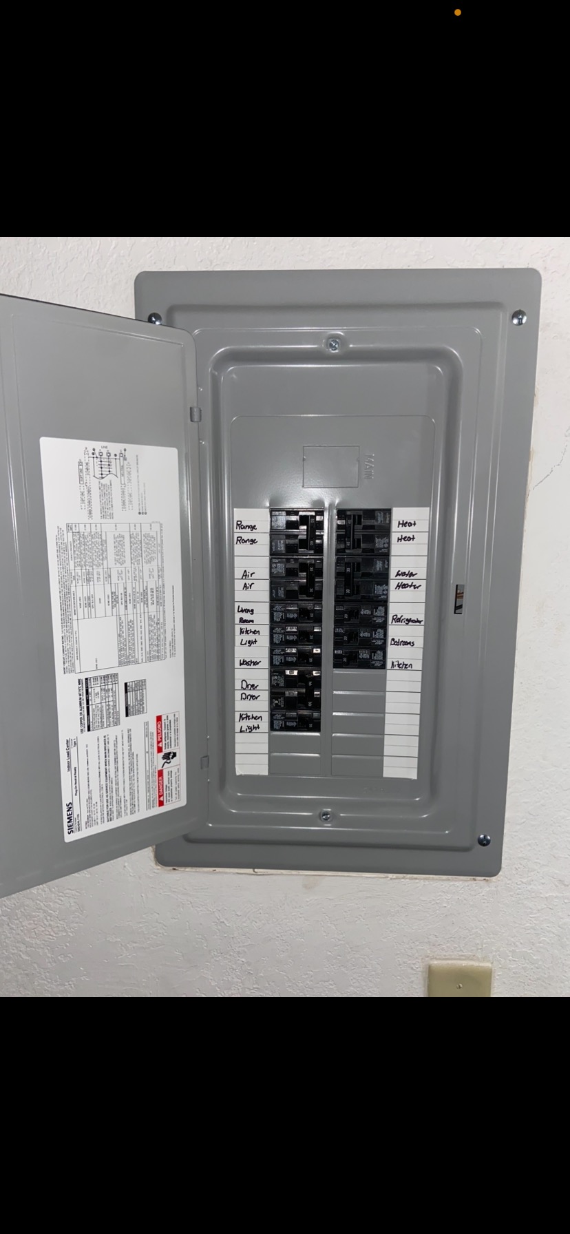 Sub-Panel Rebuild & Labeling — after Frost Electric