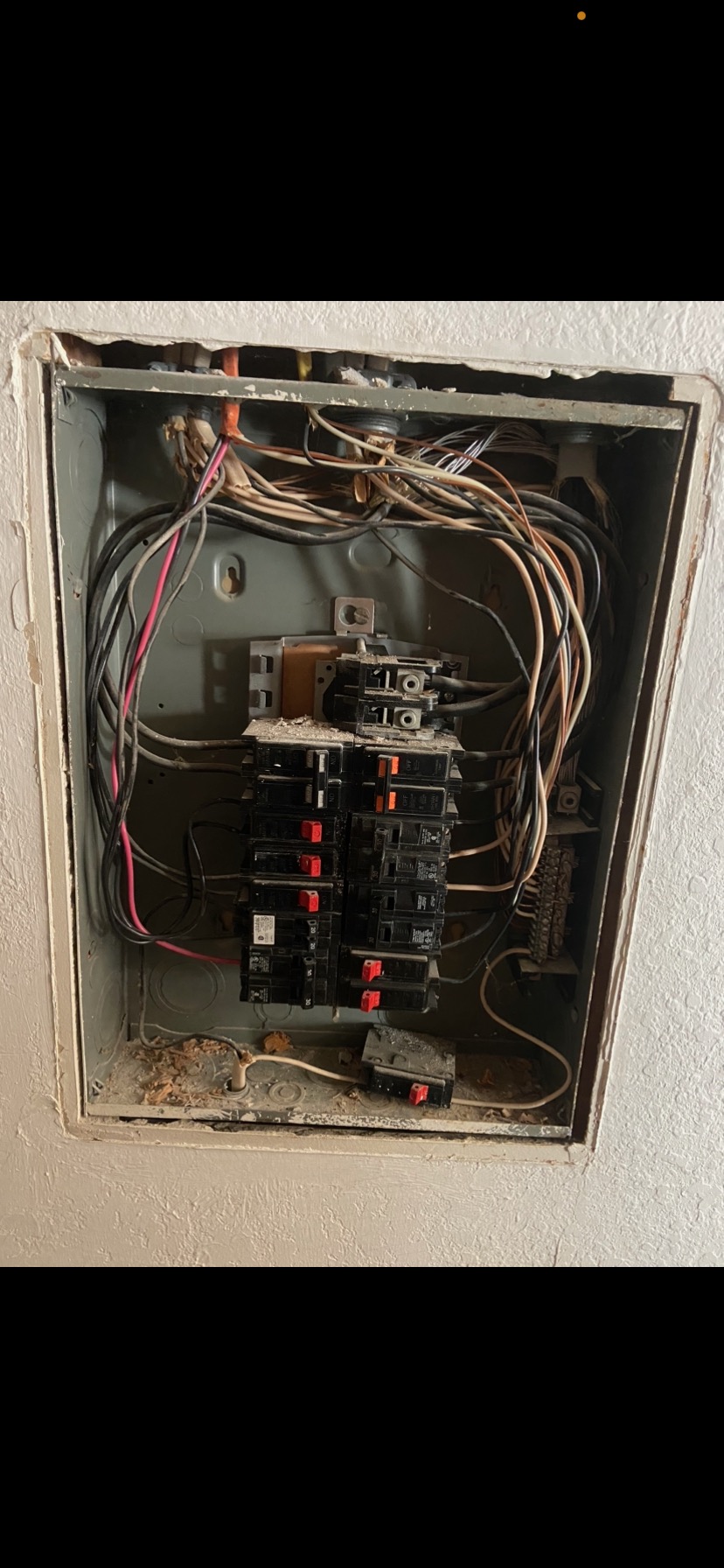Sub-Panel Rebuild & Labeling — before Frost Electric